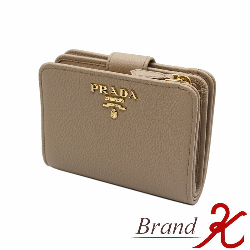 PRADA　折り財布　ヴィッテロムーブ　リボン　レザー　ベージュ 楽天市場】【新品未使用品】【財布】PRADA プラダ VITELLO MOVE