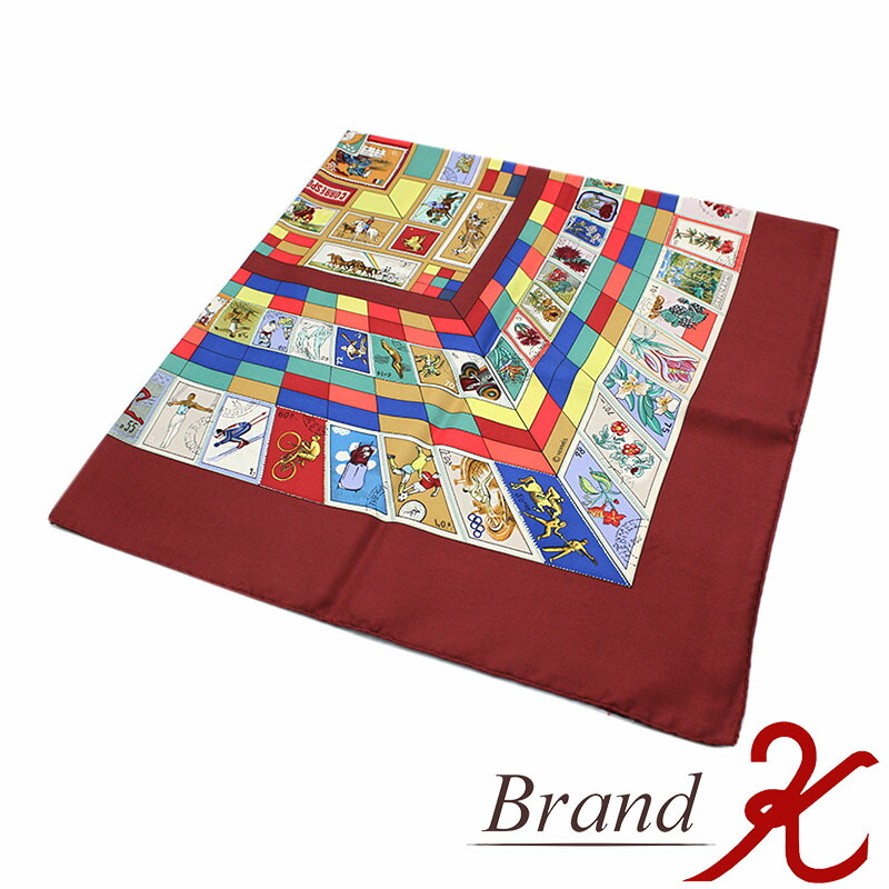 エルメス カレ90 モスクワ大行進　シルク100%美品 レア 良品 HERMES スカーフカレ90 GRAND CORTEGE A MOSCOU