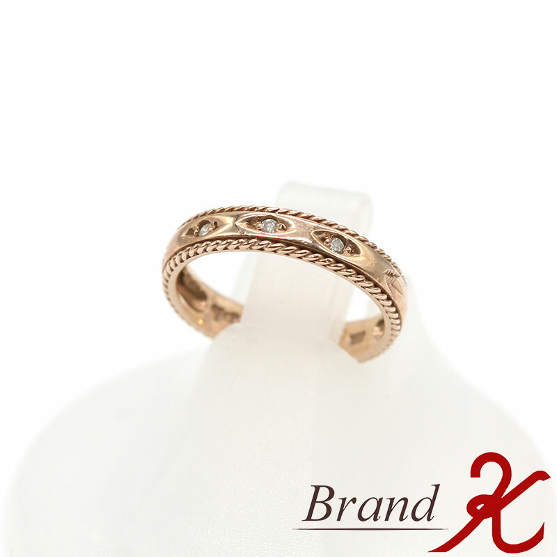 楽天市場】agete(アガット) リング ピンキーリング ダイヤモンド 計