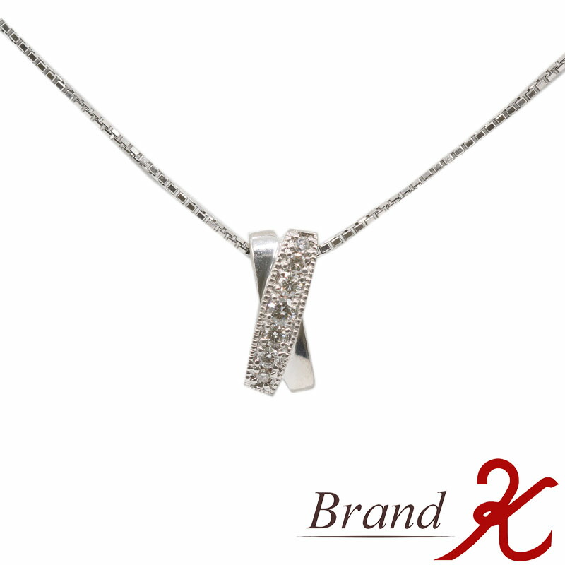 【 ノーブランド 】Pt900/Pt850 ダイヤモンド ネックレスD0.25ct プラチナ メレダイヤ 白金 ベネチアンチェーンレディース 　ジュエリー アクセサリー【 中古品 】【 送料無料 】 BRAND K 浜町店｜Brand K