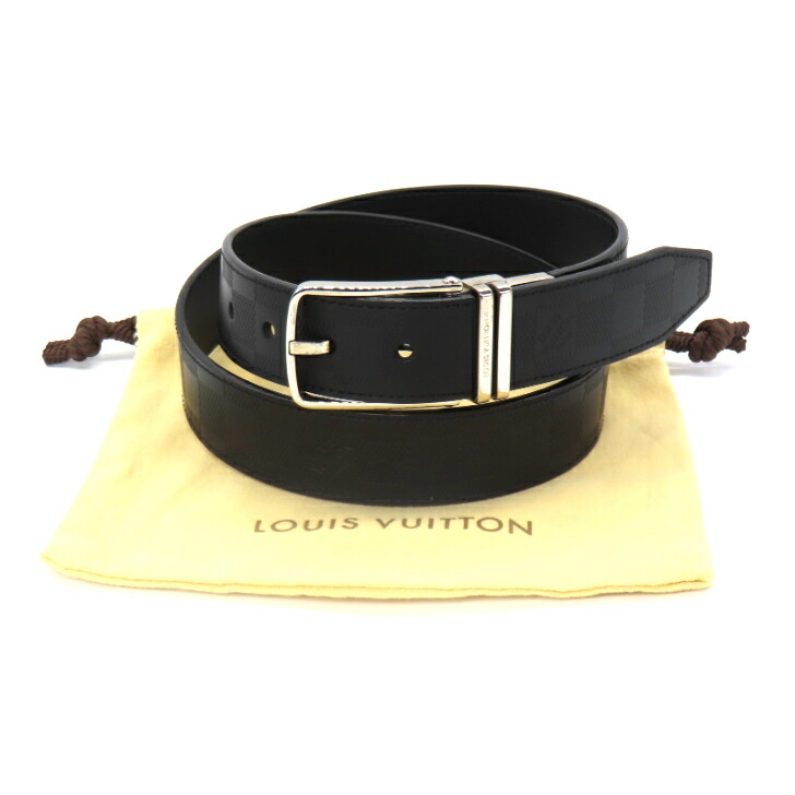 【美品】ルイヴィトン サンチュール ダミエアンフィニ レザー ブラック 楽天市場】ルイ ヴィトン LOUIS VUITTON ベルト ダミエ