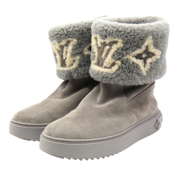 【本物引きうける】LOUIS VUITTON ルイ・ヴィトン スノードロップ 伝達ルート 37.5/24珊 薄墨色 貨物輸送無料 【中古品】