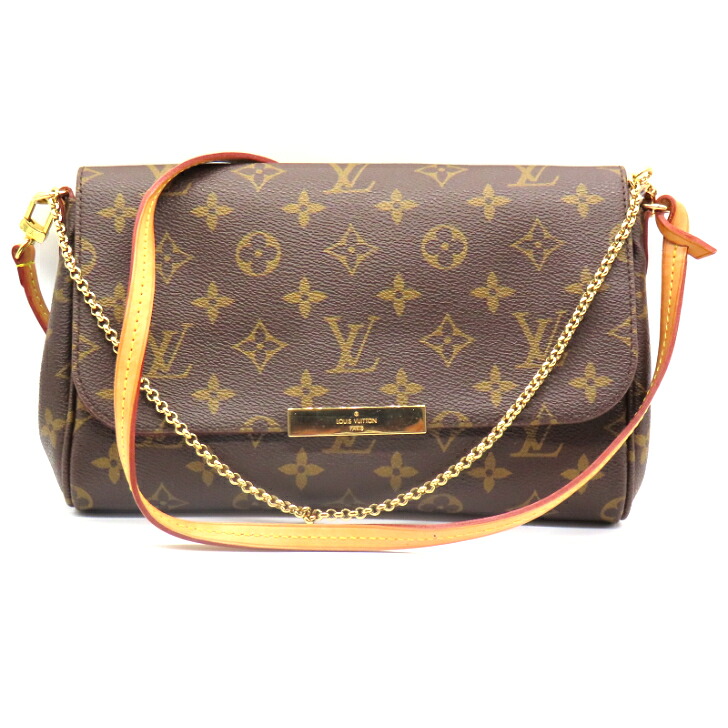 【本物引き請ける】LOUIS VUITTON ルイ・ヴィトン フェイボリットMM チェーン店ハンドバック ショルダーバッグ モノグラム M40718 ゴールド金具 レディース 貨物輸送無料 【中古品】