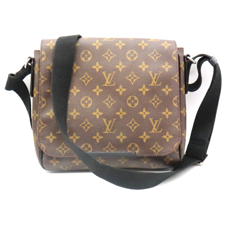 【本物引きうける】LOUIS VUITTON ルイ・ヴィトン ディストリクトPM モノグラムマカサー M40935 ショルダーバッグ 伝達人御徒面子 メンズ 貨物輸送無料 【中古品】