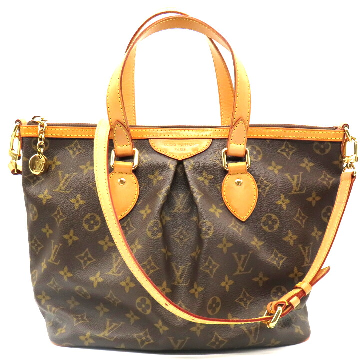 【本物引きうける】LOUIS VUITTON ルイ・ヴィトン パレルモPM トートバッグ ショルダーバッグ M40145 モノグラム レディース 貨物輸送無料 【中古品】