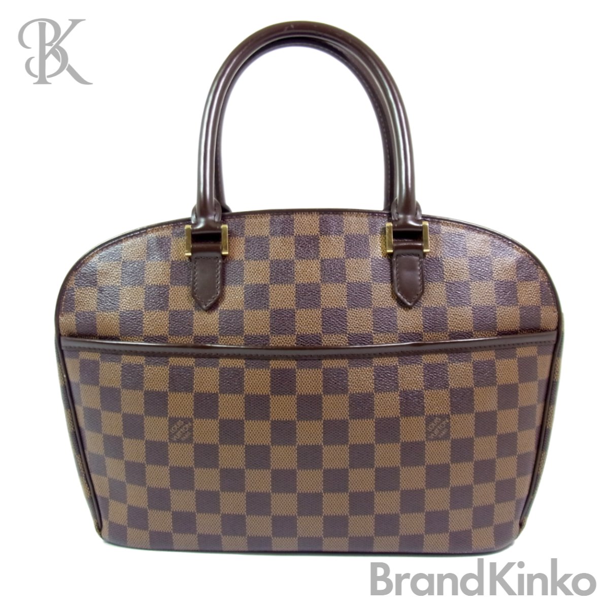 ヴィトン ダミエ サリア・オリゾンタル N51282 ハンドバッグ ブラウン 付属品 LOUIS VUITTON ◆ 【中古】｜ブランド金庫　店