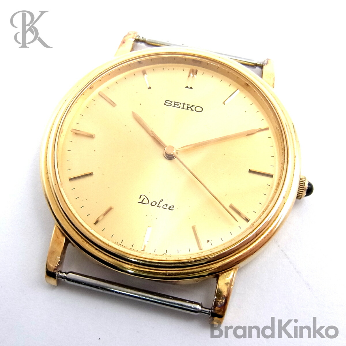 楽天市場】SEIKO【セイコー】8N40-5040 ドルチェ ゴールド文字盤 2針