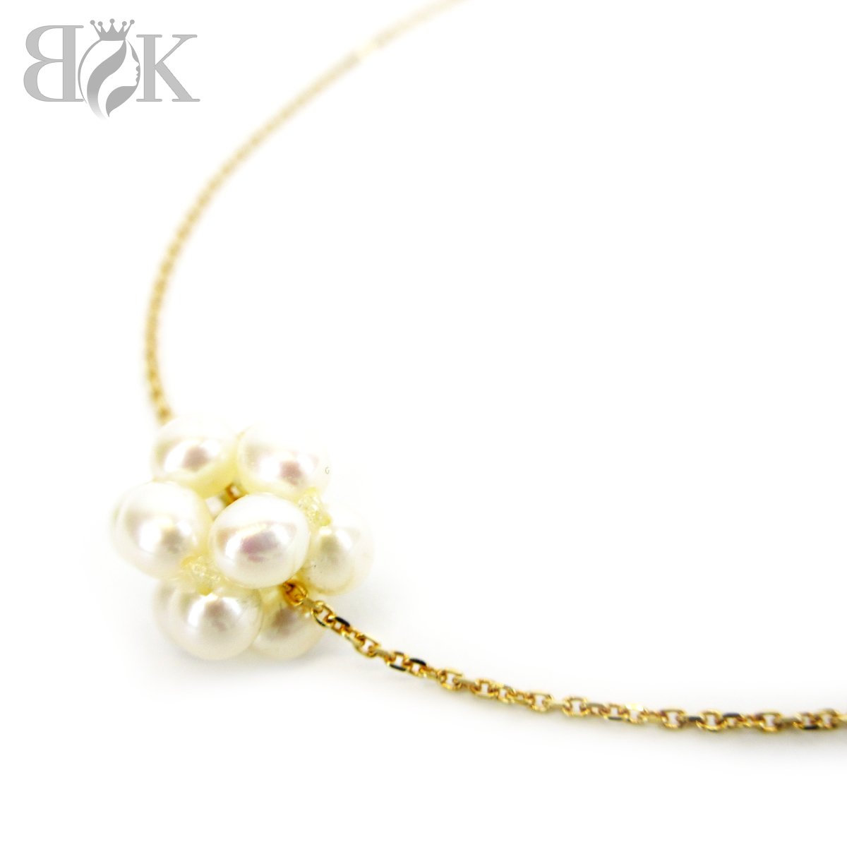 美品 K18 タサキ パールトップネックレス 全長約38.5cm パール径:約3.5mm 総重量約2.3g TASAKI 【中古】◇|ブランド金庫 店