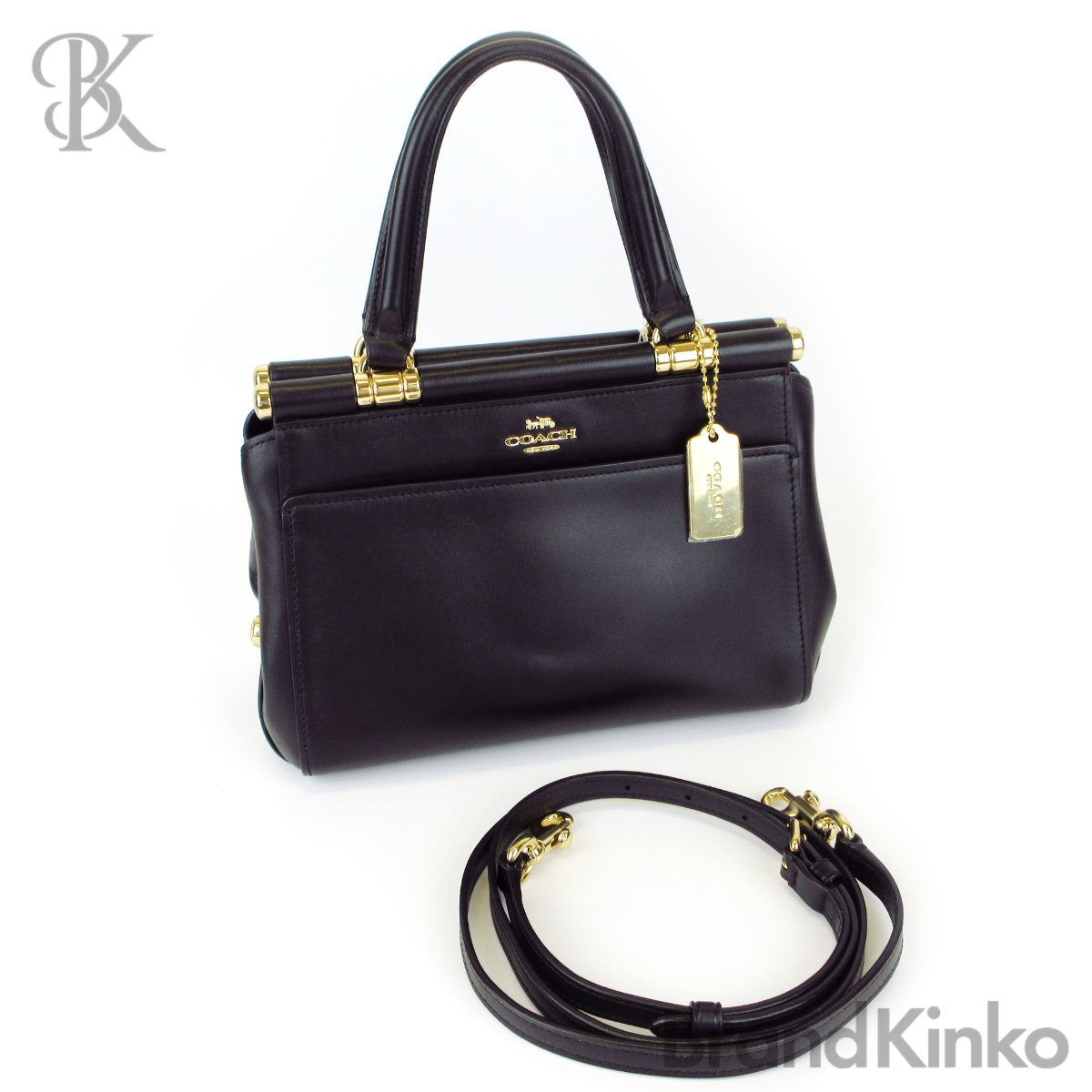 美品 コーチ職 31918 2WAY御徒面子 ショルダーバッグ ハンドバック 黒いこと系 レディース COACH 【中古】◇