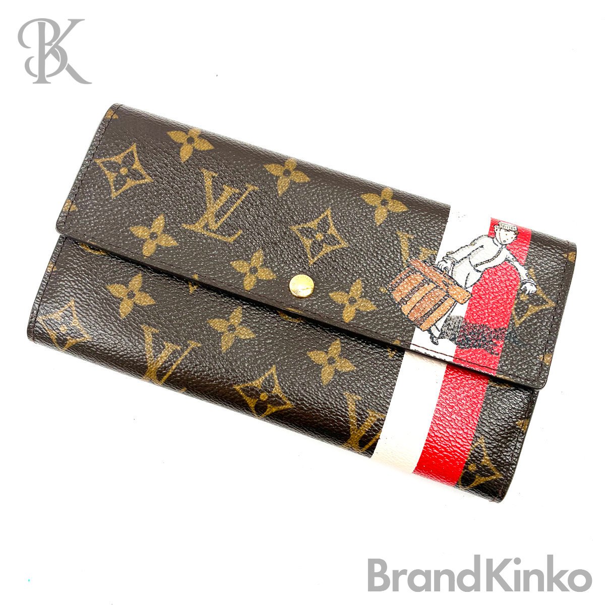 LV ルイヴィトン モノグラム グルーム ポルトフォイユサラ M60034 CT0076 長紙入れ 呼びりん男の子 寄せあわせ LOUIS VUITTON 中古 ＃