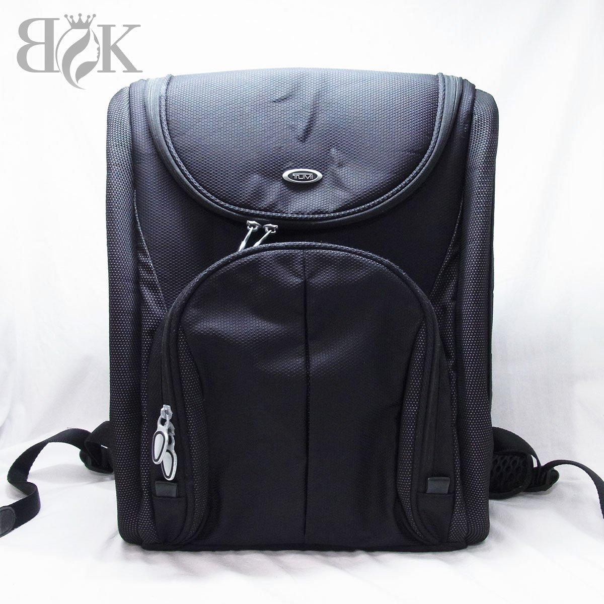 【美品✨】トゥミ 3way ラップトップリュック A4・PC可 ショルダー 黒 HARRISON 「オズボーン」ロール・トップ・バックパック ブラック