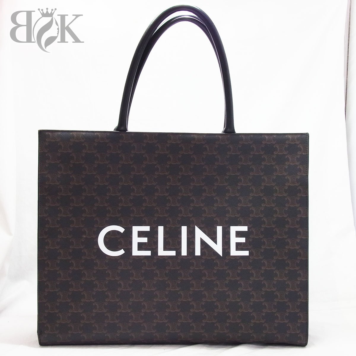 CÉLINE バーガンディ レザートートバッグ CELINE カバ 16 セーズトートバッグ A4収納可 本革レザー CABAS
