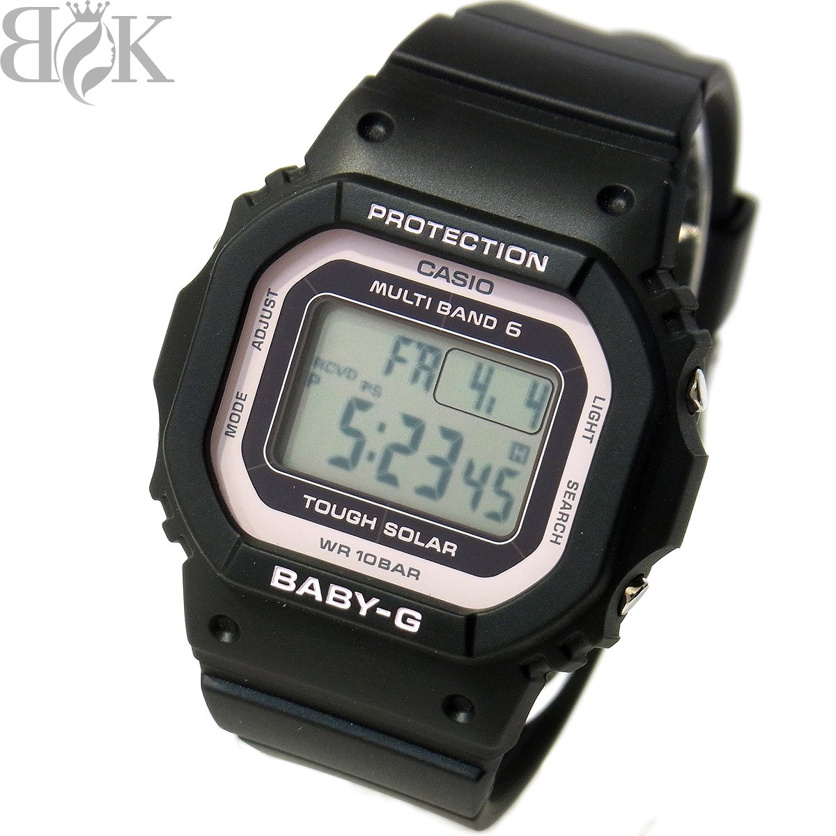推定未使用品 カシオ BABY-G BGD-5650シリーズ BGD-5650-1BJF レディース 腕時計 デジタル タフソーラー ブラック ピンク 動作品 CASIO 〓  【中古】