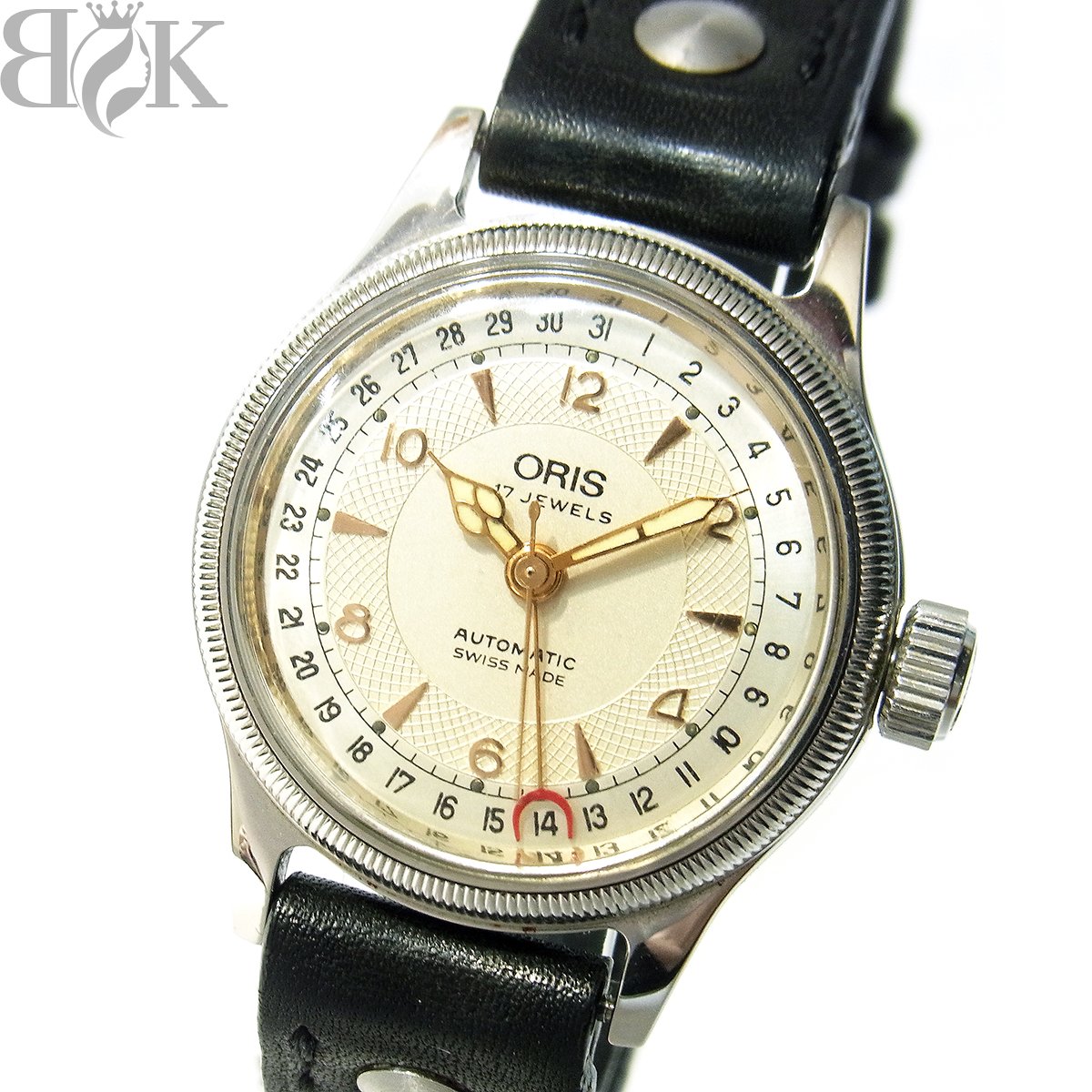 【稼働】 ORIS ポインターデイト 型番7461 自動巻き メンズ オリス ポインターデイト スモールセコンド 36mm メンズ Ref.640