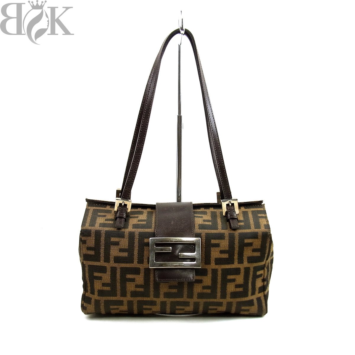 楽天市場】フェンディ ハンドバッグ ズッカ柄 キャンバス レザー