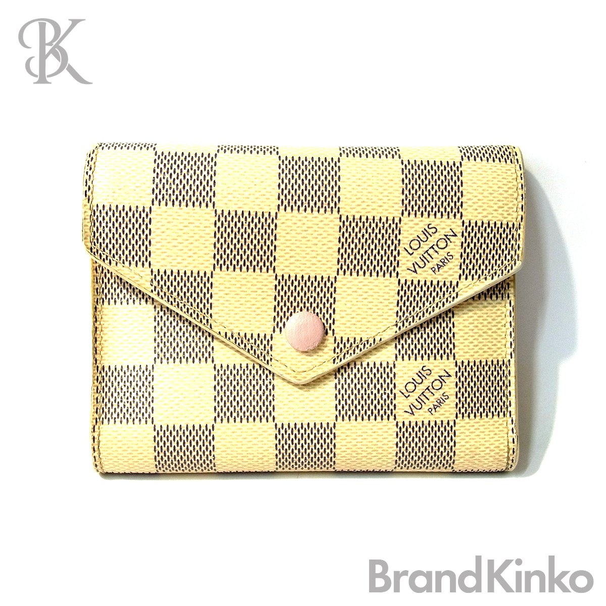 ヴィトン ポルトフォイユ・ヴィクトリーヌ N64022 三つ折り紙入れ ダミエ・アズール Louis Vuitton 〓 【中古】