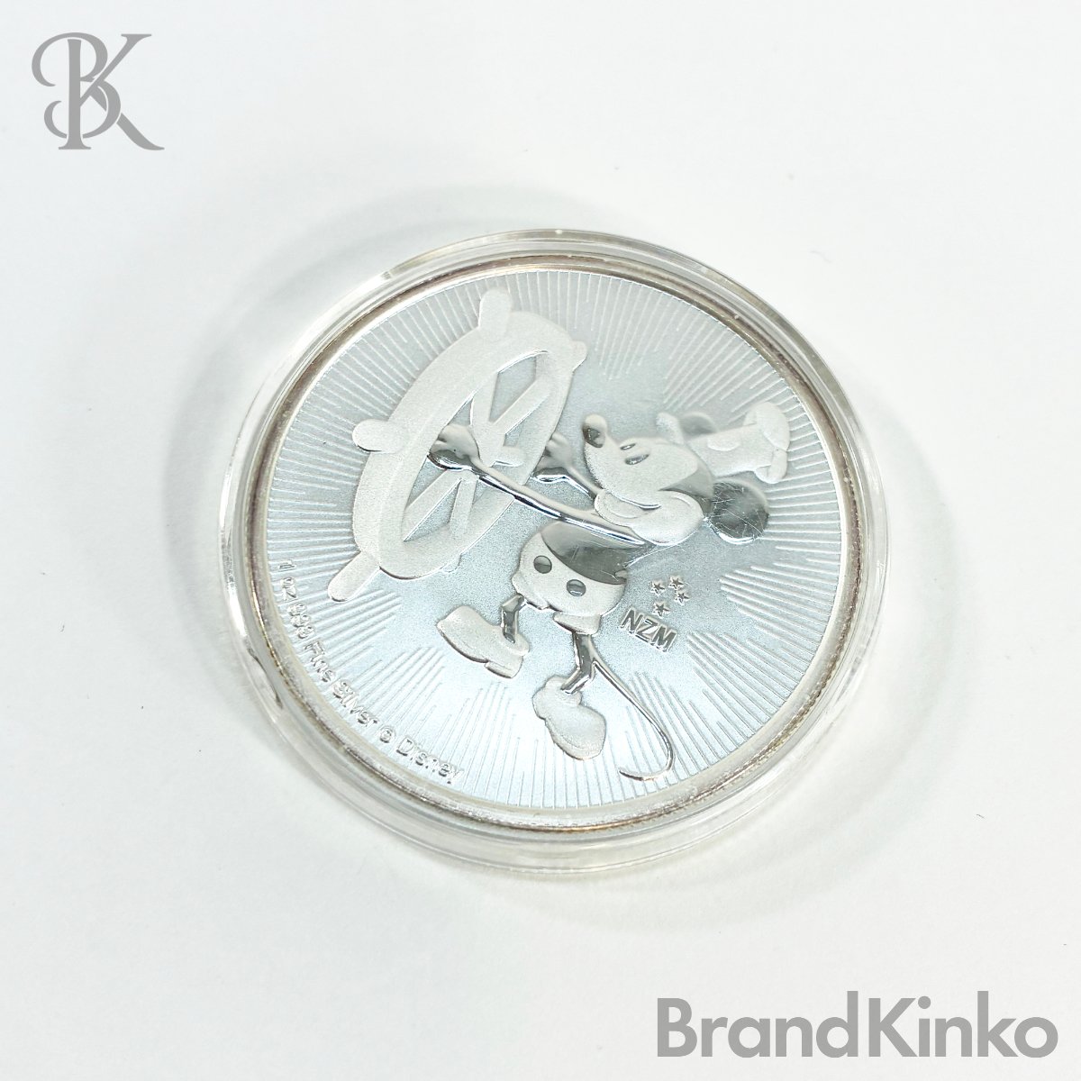純銀 メダル ニウエ 2017年 2ドル銀貨 蒸気船ウィリー ミッキーマウス ディズニー 1oz 999 Fine Silver Disney 中古 2 ★【中古】|ブランド金庫 店