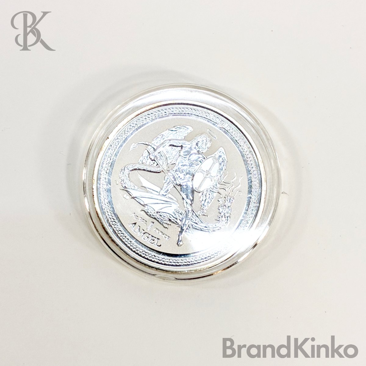 純銀 メダル マン島 ANGEL エンジェル 2016年 1oz 999 Fine Silver シルバーコイン コレクション 中古 ★【中古】|ブランド金庫 店