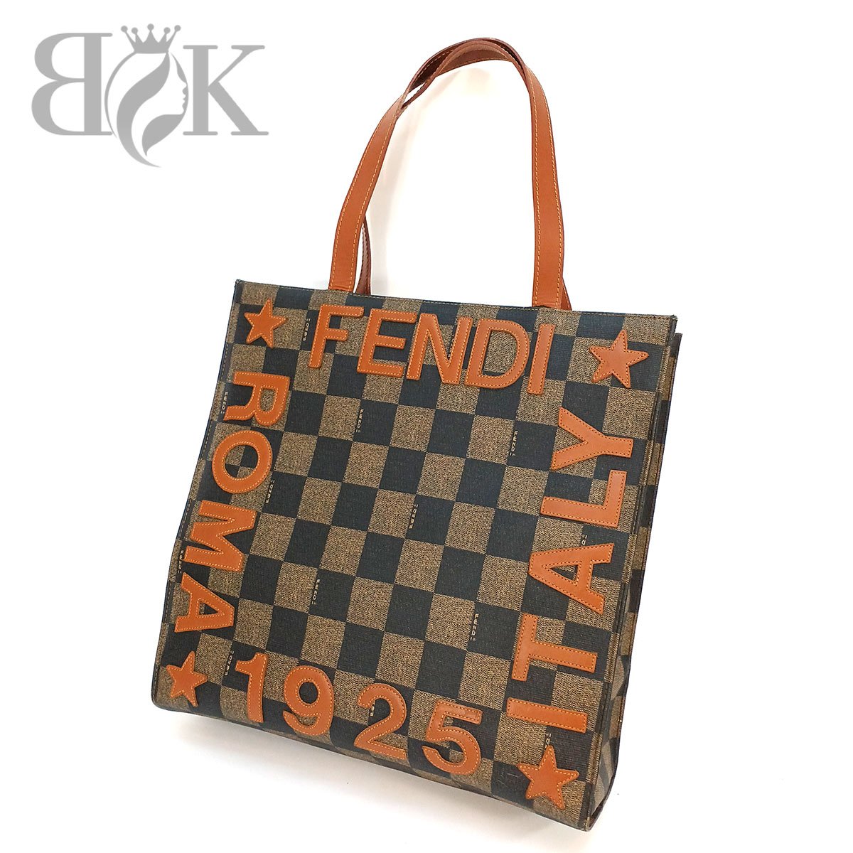 楽天市場】FENDI フェンディ ペカン ストライプ トートバッグ