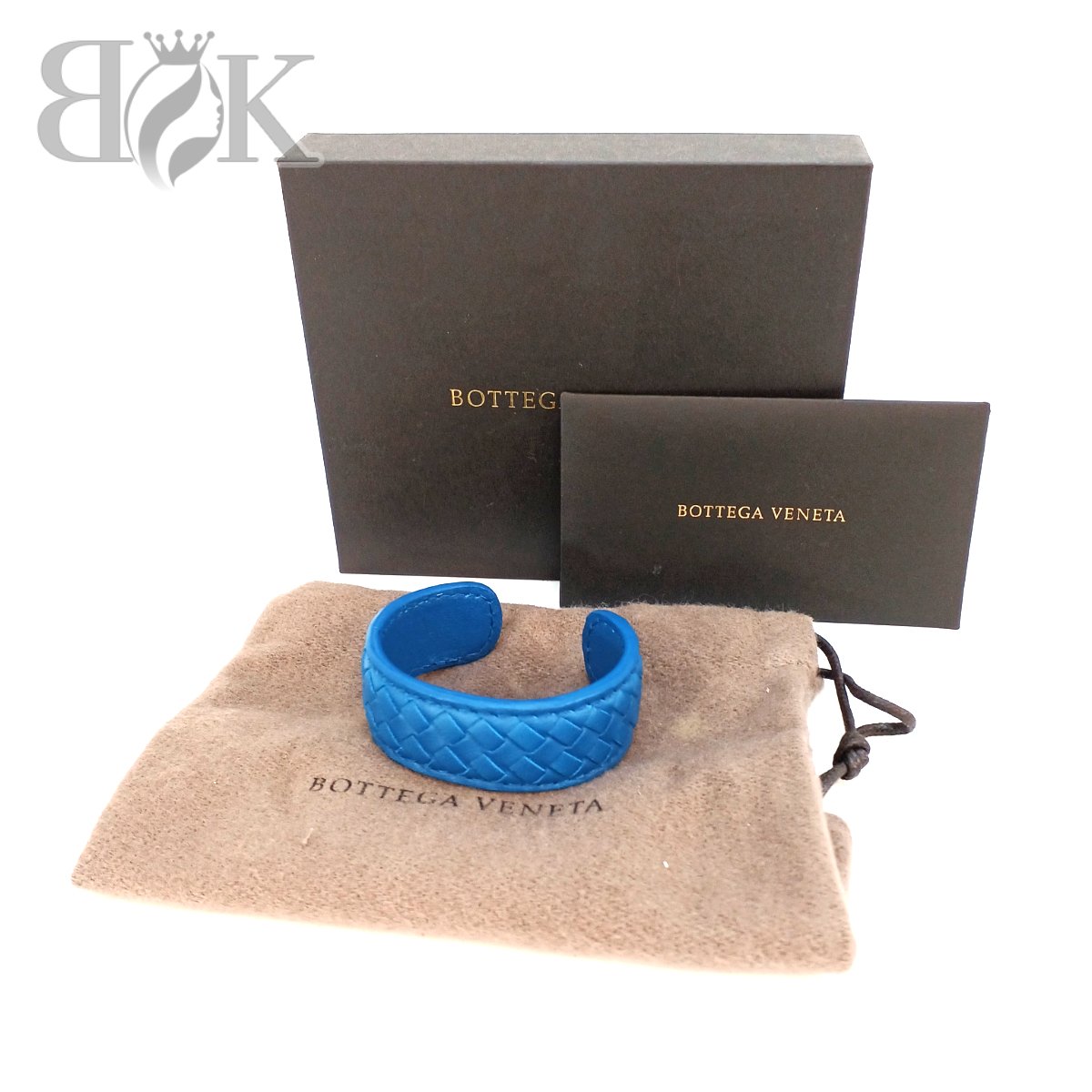 ボッテガヴェネタ レザー バングル ブルー系 レディース アクセサリー Bottega Veneta 中古 ★【中古】|ブランド金庫 店