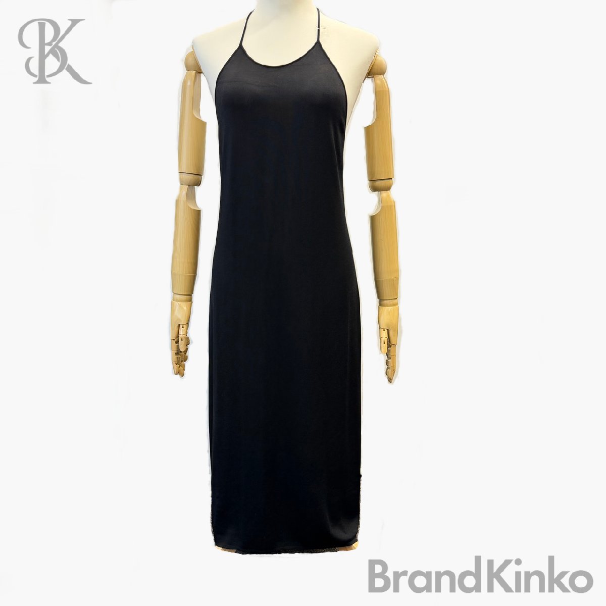ボッテガヴェネタ 20 SS 616993 VKI60 ワンピース ドレス ドレッシー サイズ表記40 ブラック系 服 2020年 BOTTEGA VENETA 中古 ★【中古】｜ブランド金庫　店 11,700円