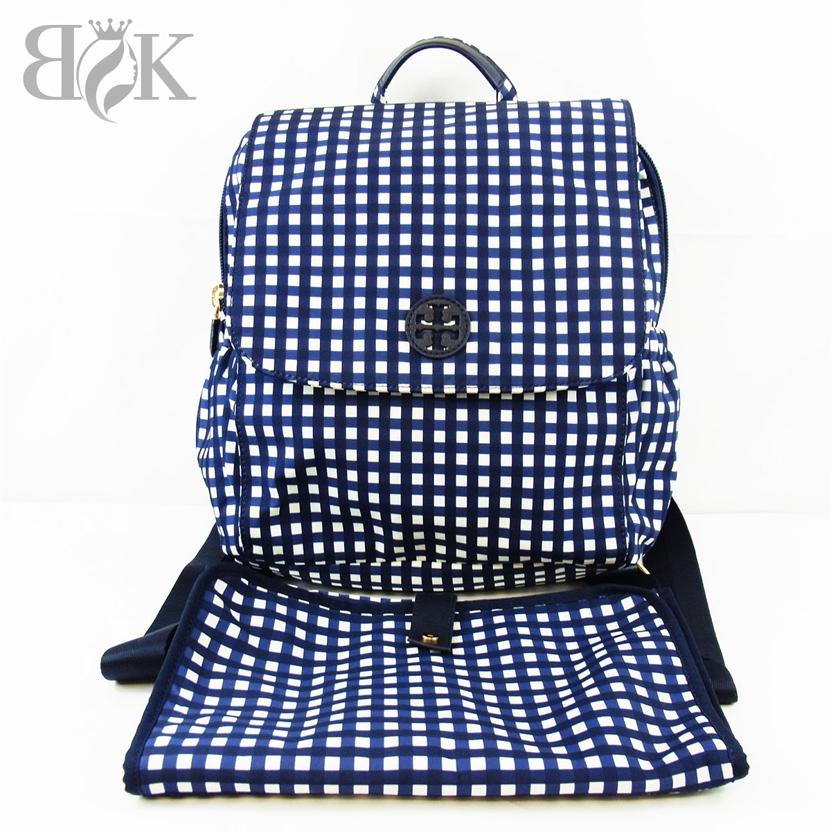 中古美品 トリーバーチ☆ネイビー リュックサック 極美品】TORY BURCH トリーバーチ ネイビー ナイロンリュック