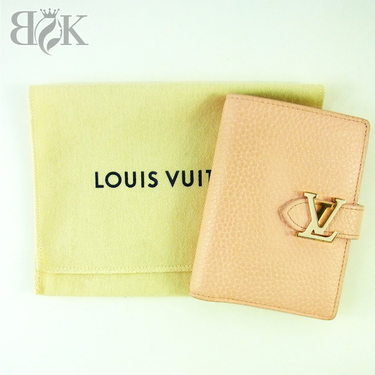 ヴィトン LVヴェルティカル ウォレット パウダーコンパクト M82144 二つ折り紙入れ レディース RFID LOUIS VUITTON ■【中古】