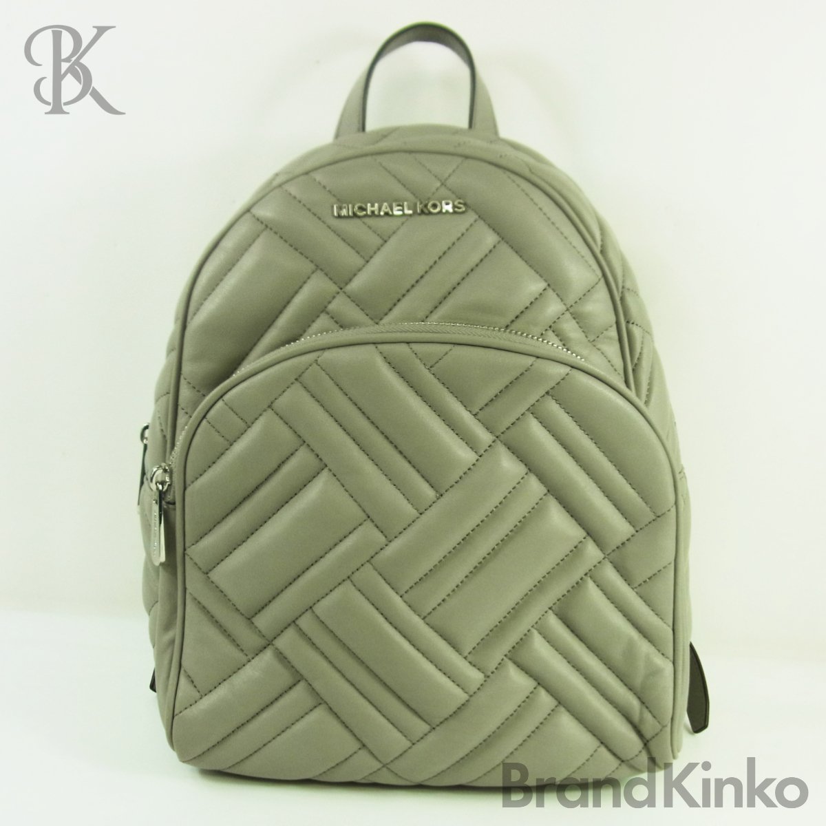 展示品 マイケルコース キルティングレザー バックパック リュック グレー系 MICHAEL KORS ■【中古】｜ブランド金庫　店 11,856円