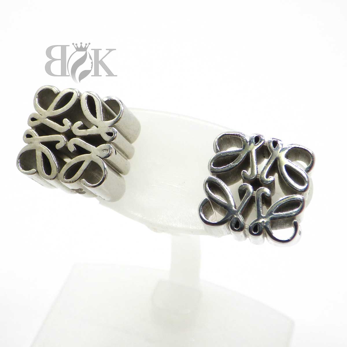 楽天市場】新品同様 ロエベ ナパツイスト シルバー925 ピアス 0576