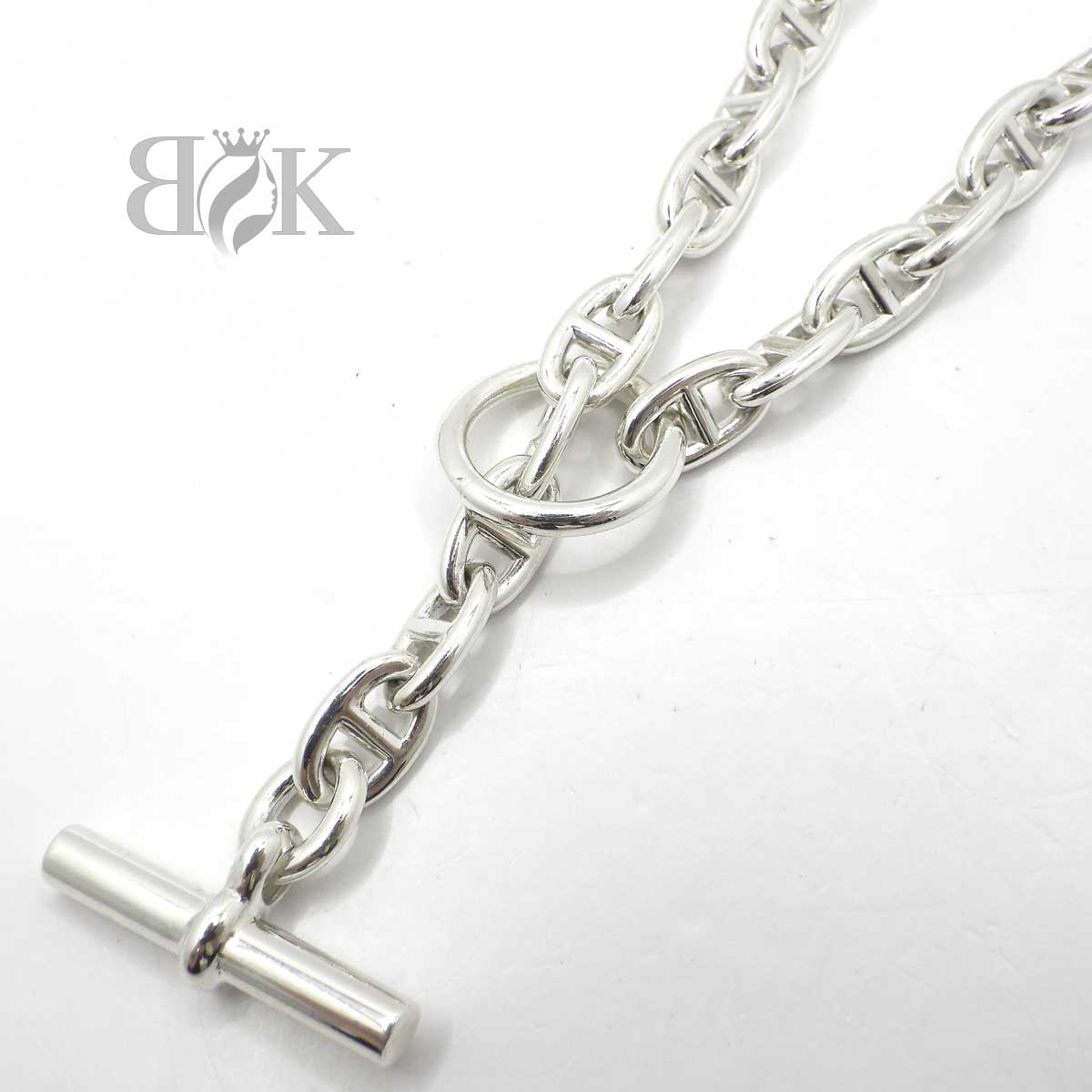 確実正規品 新品未使用 HERMES シェーヌダンクル ネックレス PM43コマ 楽天市場】HERMES エルメス シェーヌダンクル ネックレス PM 43コマ