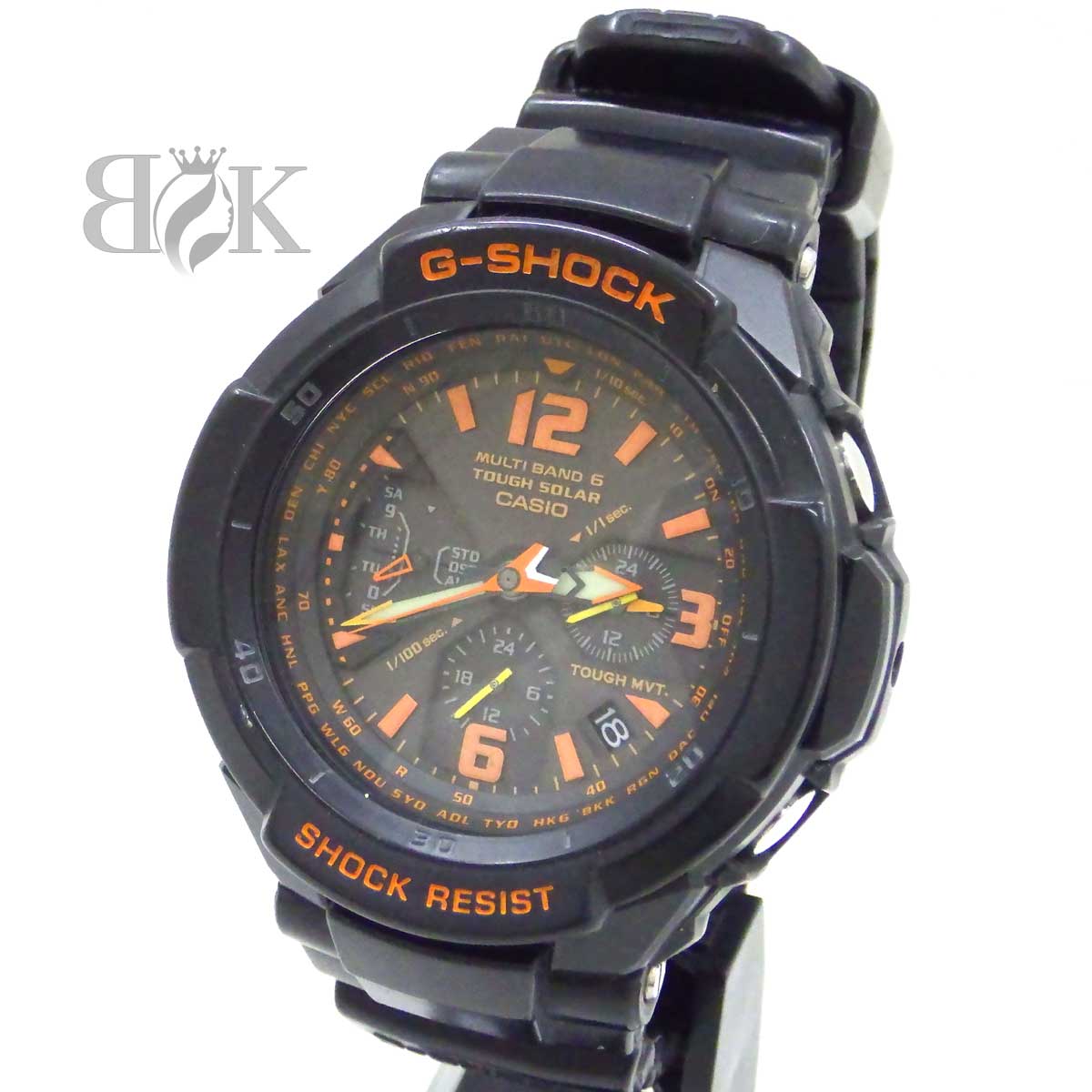 美品！CASIO カシオ Gショック The-G GW-1100J　電波ソーラー 楽天市場】カシオ CASIO Gショック GW-1100J メンズ ウォッチ