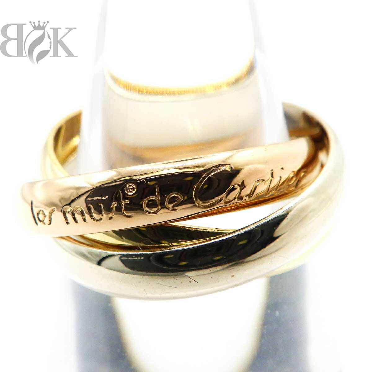 楽天市場】カルティエ トリニティ リング SM #44 750 スリー