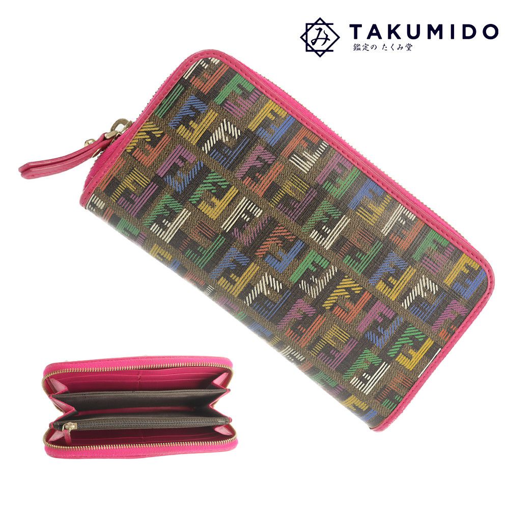 楽天市場】フェンディ FENDI 長財布 ズッキーノ レッド