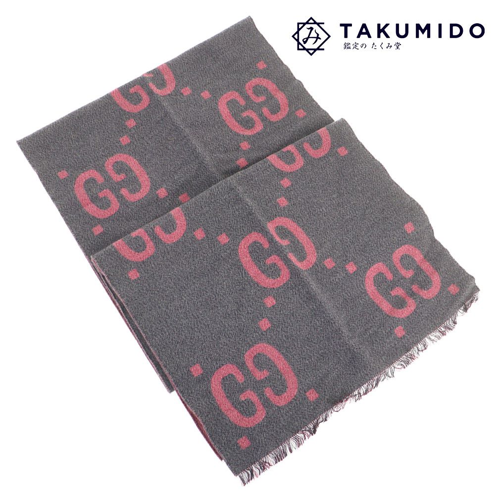 楽天市場】GUCCI グッチ GGジャガード ウールシルクマフラー 495592