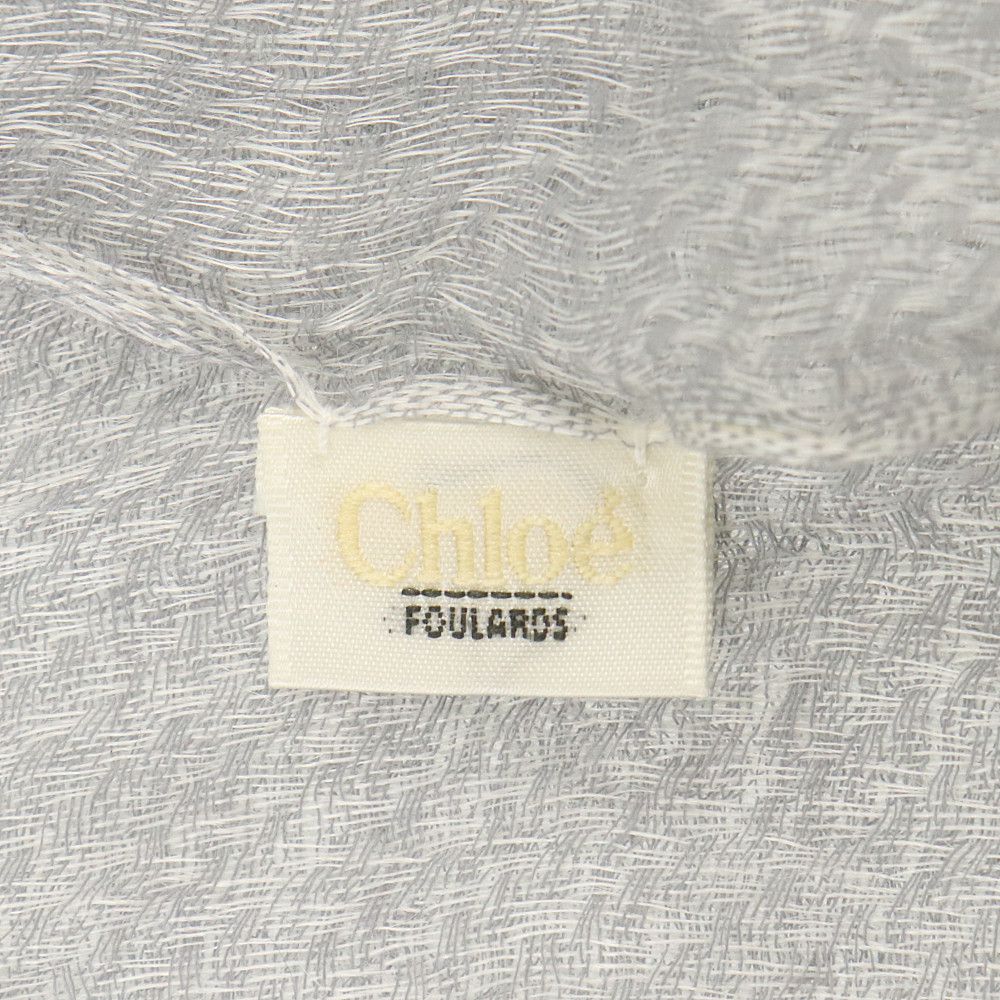 楽天市場 クロエ ストール 素材タグなし 中古 グレー Chloe 中古 レディース ファッション 女性 ブランド小物 シンプル Abランク 鑑定のたくみ堂 楽天市場店