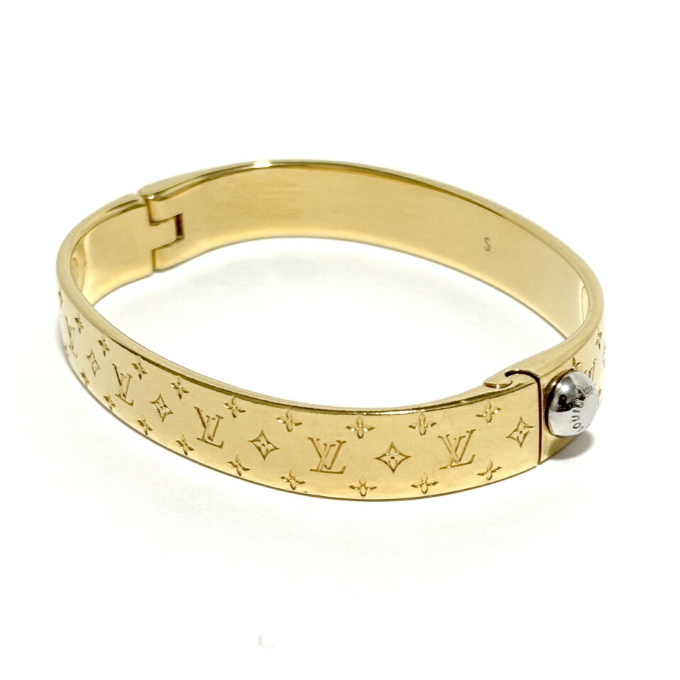 楽天市場】LOUIS VUITTON ルイ ヴィトン カフ ナノグラム バングル