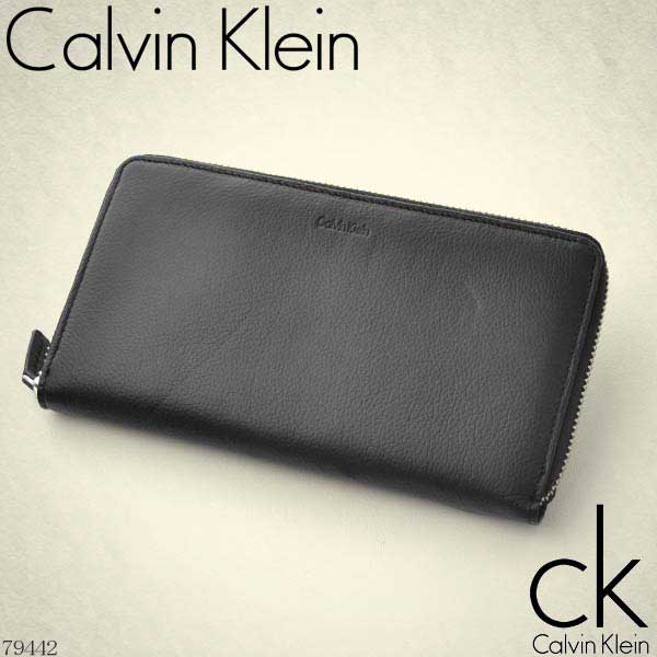 【楽天市場】カルバンクライン Calvin Klein ラウンドファスナー長財布 ブラック ロゴ型押し 79442【Luxury Brand ...