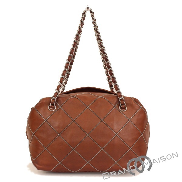 Aランク シャネル マトラッセ チェーンショルダーバッグ ラムスキン ブラウン CHANEL brown 【中古】|ブランドメゾン