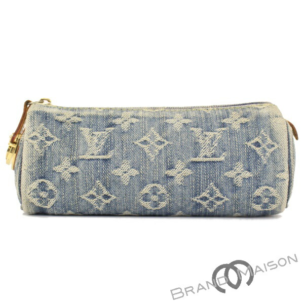定番 Bランク ルイ ヴィトン トゥルース スピーディ アクセサリーポーチ M95081 ポーチ モノグラムデニム ブルー LOUIS VUITTON