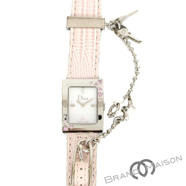 Aランク クリスチャンディオール マリス D78-1093 ホワイトシェル文字盤 クォーツ 腕時計 ステンレススチール ピンク Christian Dior 【中古】|ブランドメゾン