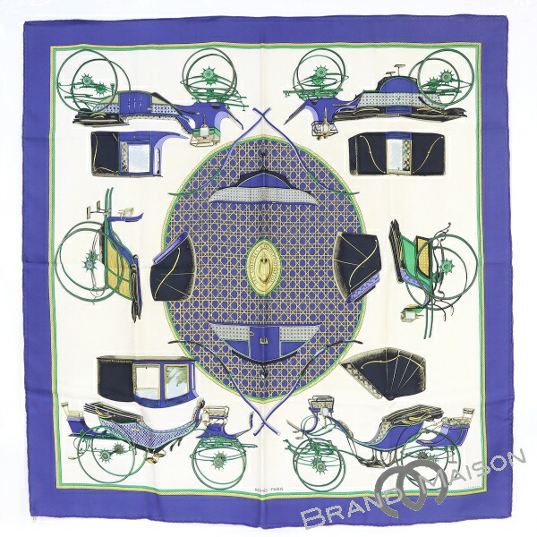 楽天市場】エルメス HERMES スカーフ カレ90 シルク CHARREADA