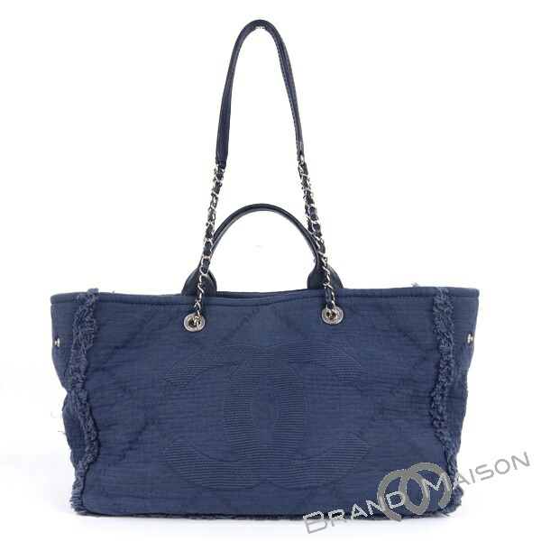 CHANEL シャネル カチューシャ デニム ココマーク ターンロック ブルー CHANEL シャネル カチューシャ デニム ココマーク ターンロック