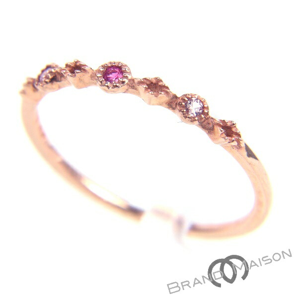 美品 ete K10 ピンクゴールド リング 13号 楽天市場】ete エテ 指輪 透明石 リング 3号 ピンクゴールド K10PG