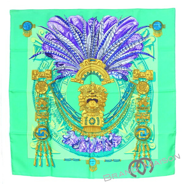 エルメス カレ45 パナマのクナ族の伝説 スカーフ エルメス HERMES LEGENDE KUNA PEUPLE DE PANAMA パナマのクナ族