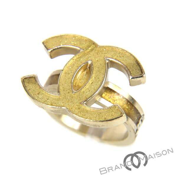 Aランク【シャネル】グリッターリング/ココマーク/GPメッキ/13号/07A/CHANEL/アクセサリー【中古】