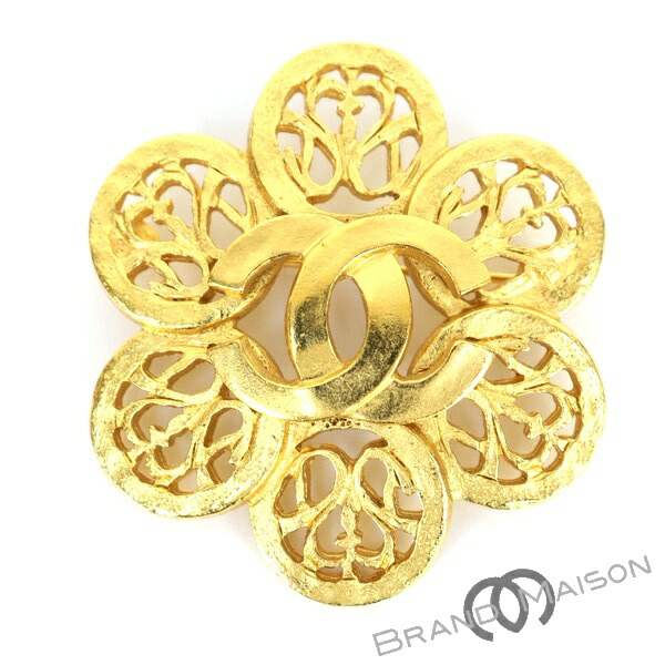 Aランク【シャネル】ブローチ/ココマーク/フラワー/金属製/95A/CHANEL/レディース/アクセサリー【中古】