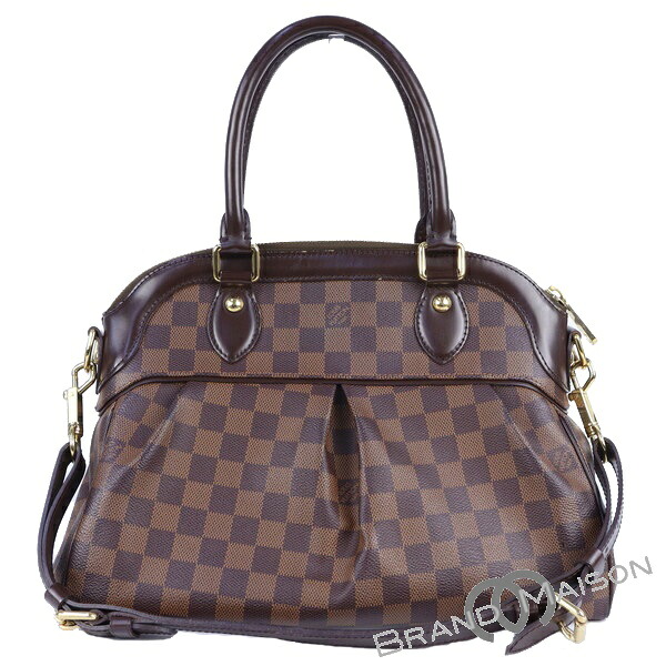 A序列付ける【ルイ・ヴィトン】トレヴィPM/N51997/ダミエ/ハンドバック/ショルダーバッグ/2WAY/LOUIS VUITTON/赤銅色【中古】 レディースバッグ-バッグ・小物・ブランド雑貨-バッグ