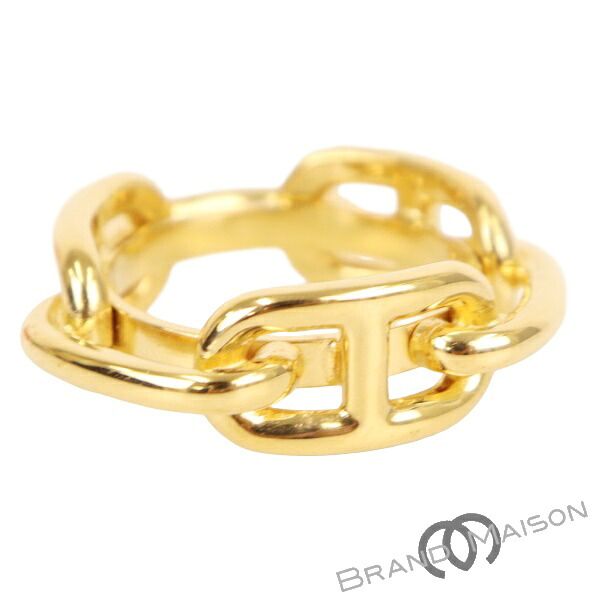 Bランク【エルメス】スカーフリング/シェーヌダンクル/GP/ゴールド/小物/アクセサリー/HERMES【中古】｜ブランドメゾン 11,760円