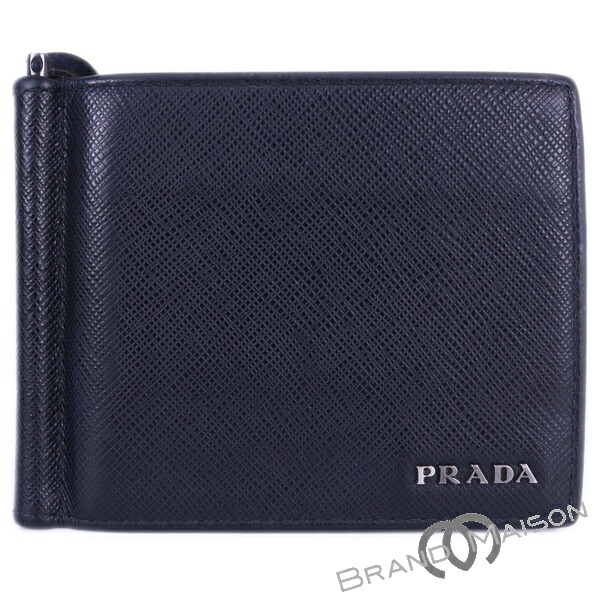 楽天市場】プラダ PRADA マネークリップ 小銭入れ付き ブラック