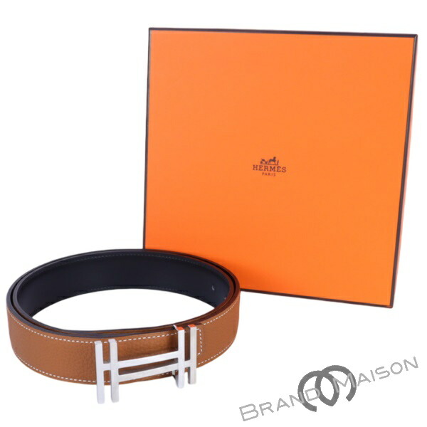 楽天市場】HERMES エルメス アピ3 リバーシブルベルト BOXカーフ